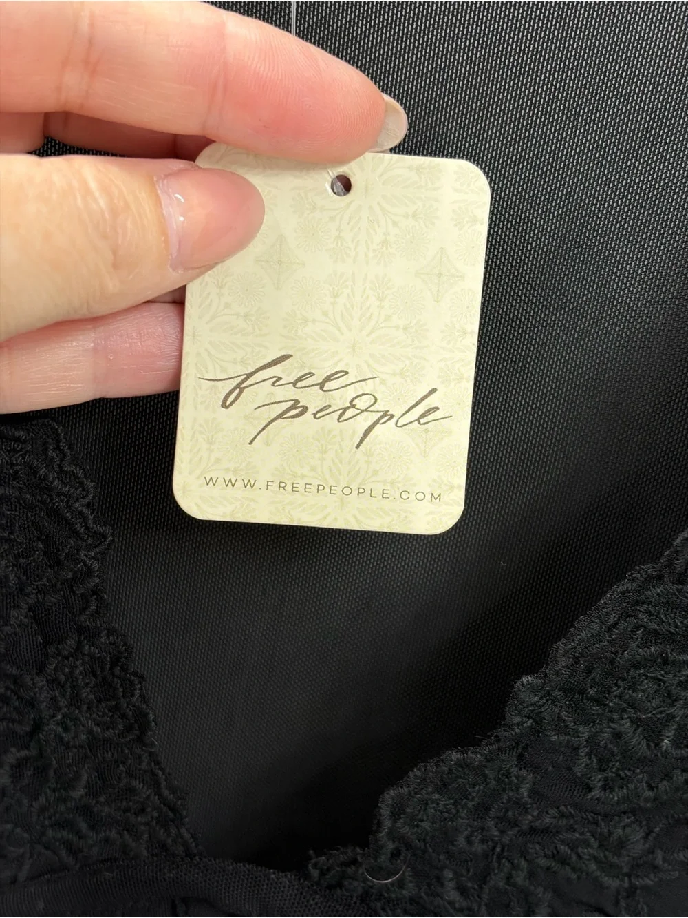 Free People Rendezvous Top in Black Combo